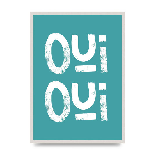 Green Oui Oui Art For The Home - A2 framed