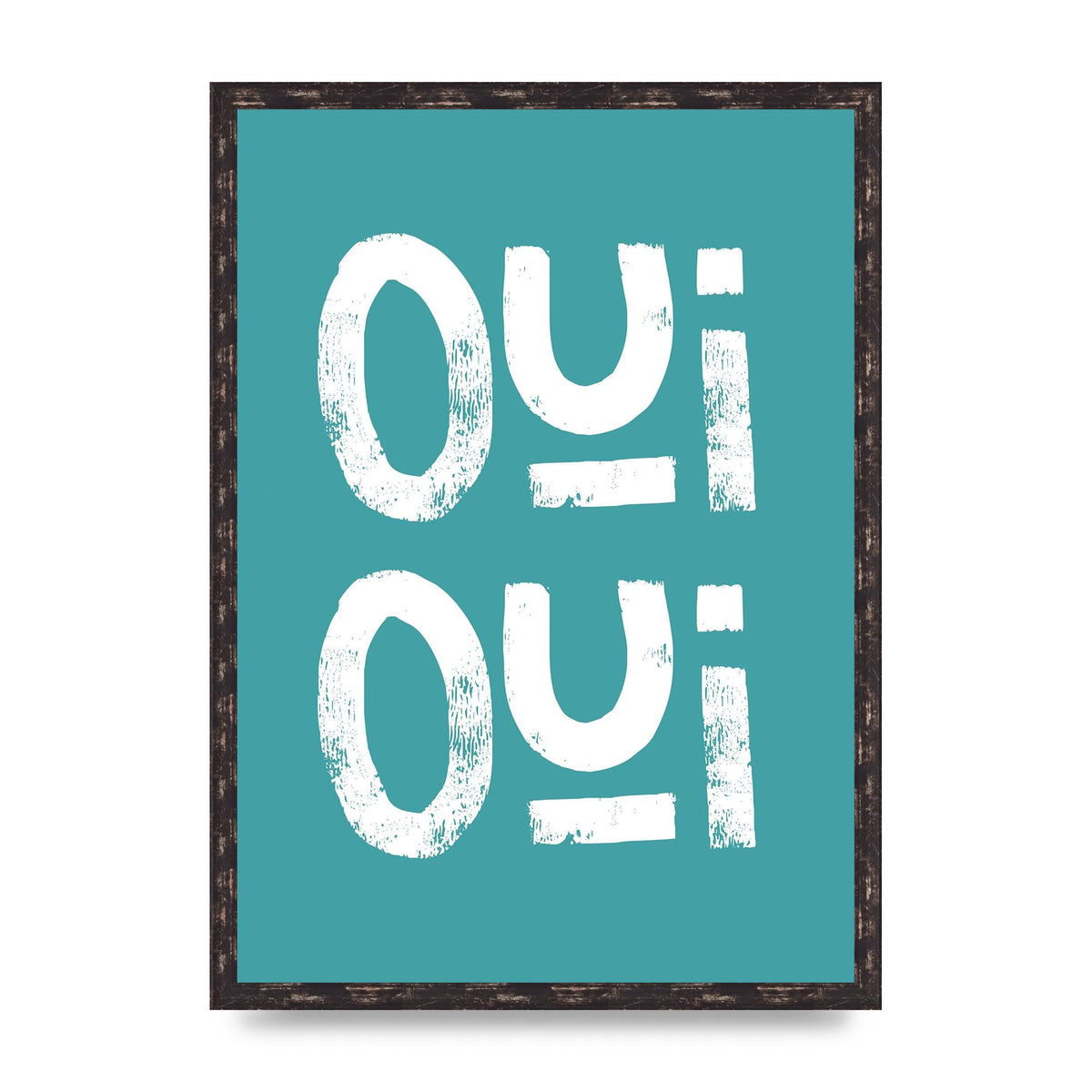 Green Oui Oui Art For The Home - A2 framed