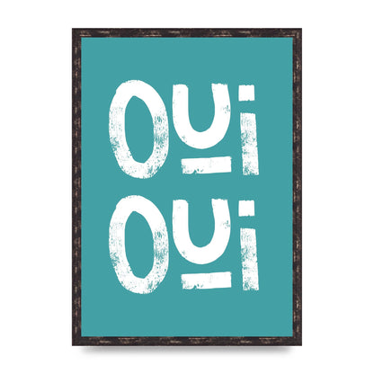 Green Oui Oui Art For The Home - A2 framed