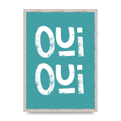 Green Oui Oui Art For The Home - A2 framed