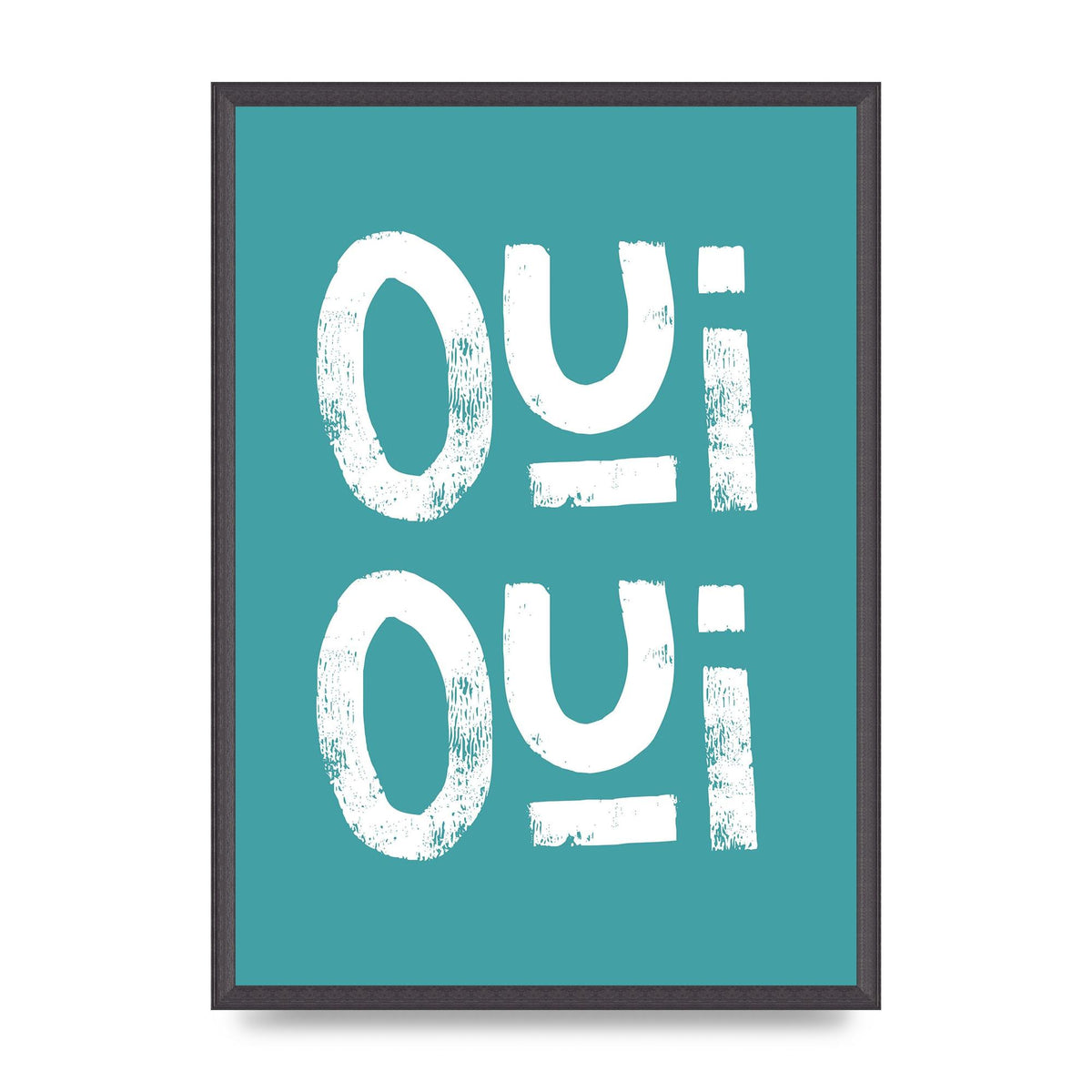 Green Oui Oui Art For The Home - A2 framed