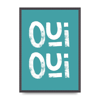 Green Oui Oui Art For The Home - A2 framed