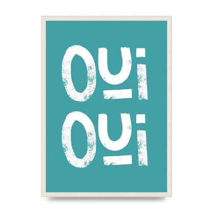 Green Oui Oui Art For The Home - A2 framed