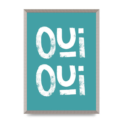 Green Oui Oui Art For The Home - A2 framed