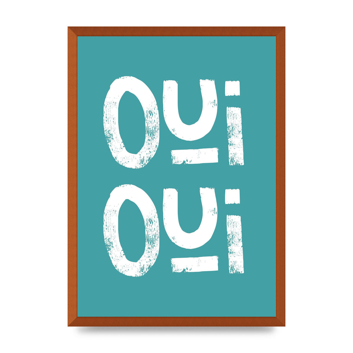 Green Oui Oui Art For The Home - A2 framed