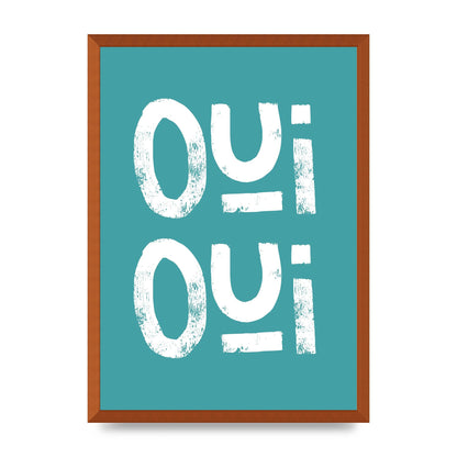 Green Oui Oui Art For The Home - A2 framed
