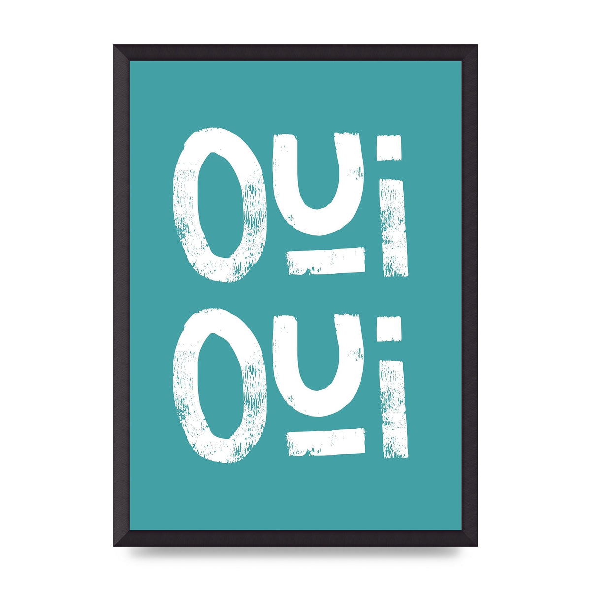 Green Oui Oui Art For The Home - A2 framed