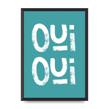 Green Oui Oui Art For The Home - A2 framed