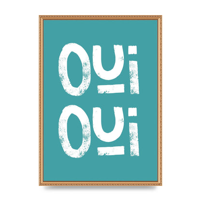 Green Oui Oui Art For The Home - A2 framed