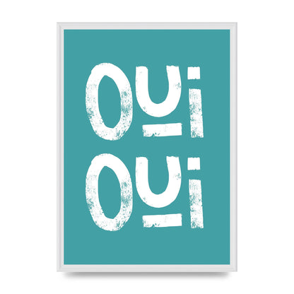 Green Oui Oui Art For The Home - A2 framed