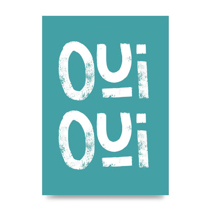 Green Oui Oui Art For The Home - unframed print