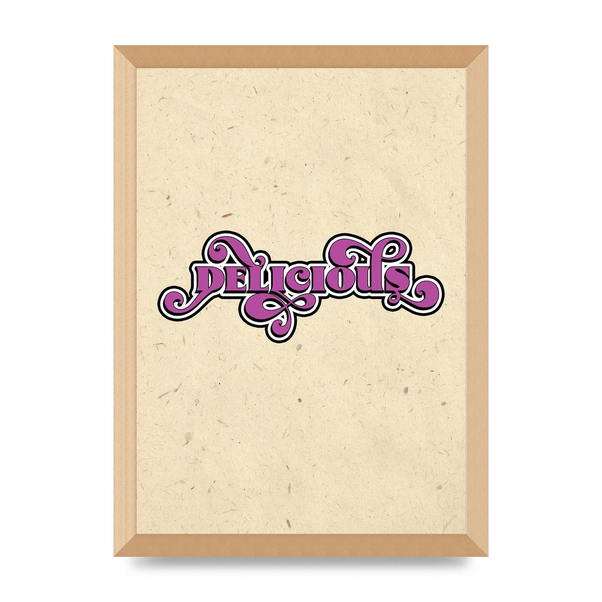 Delicious Printed Poster - A3 framed