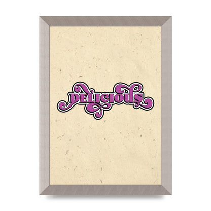 Delicious Printed Poster - A4 framed
