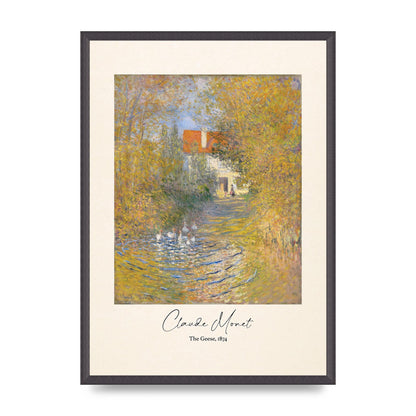 Claude Monet The Geese 1874 Art For The Home - A2 framed