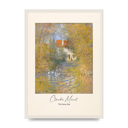 Claude Monet The Geese 1874 Art For The Home - A2 framed