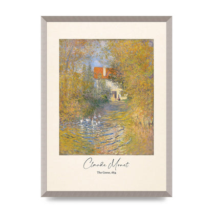 Claude Monet The Geese 1874 Art For The Home - A2 framed