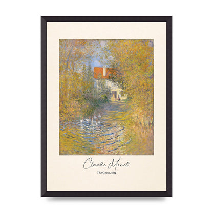 Claude Monet The Geese 1874 Art For The Home - A2 framed