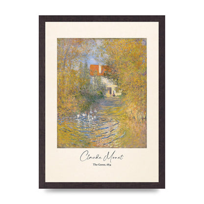 Claude Monet The Geese 1874 Art For The Home - A3 framed