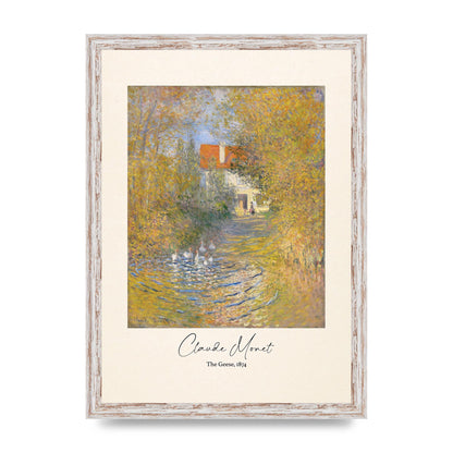 Claude Monet The Geese 1874 Art For The Home - A3 framed