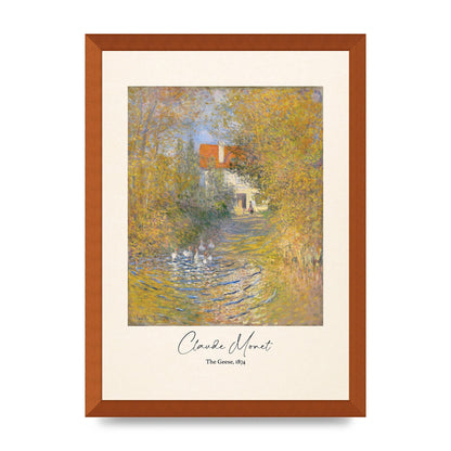Claude Monet The Geese 1874 Art For The Home - A3 framed
