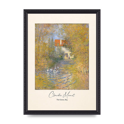 Claude Monet The Geese 1874 Art For The Home - A3 framed