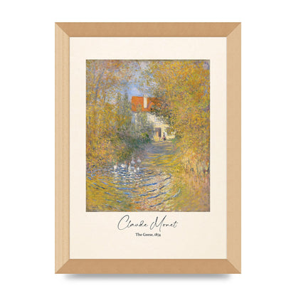 Claude Monet The Geese 1874 Art For The Home - A4 framed