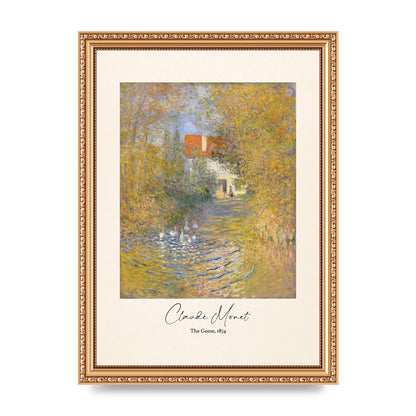 Claude Monet The Geese 1874 Art For The Home - A4 framed