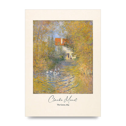 Claude Monet The Geese 1874 Art For The Home - unframed print