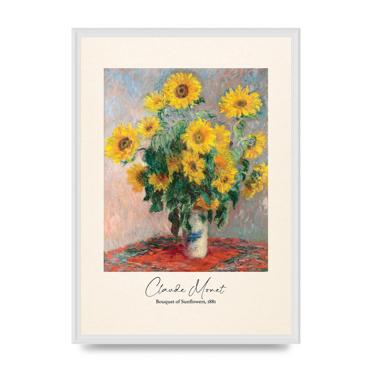 Claude Monet Bouquet Of Sunflowers 1881 Art For The Home - A2 framed
