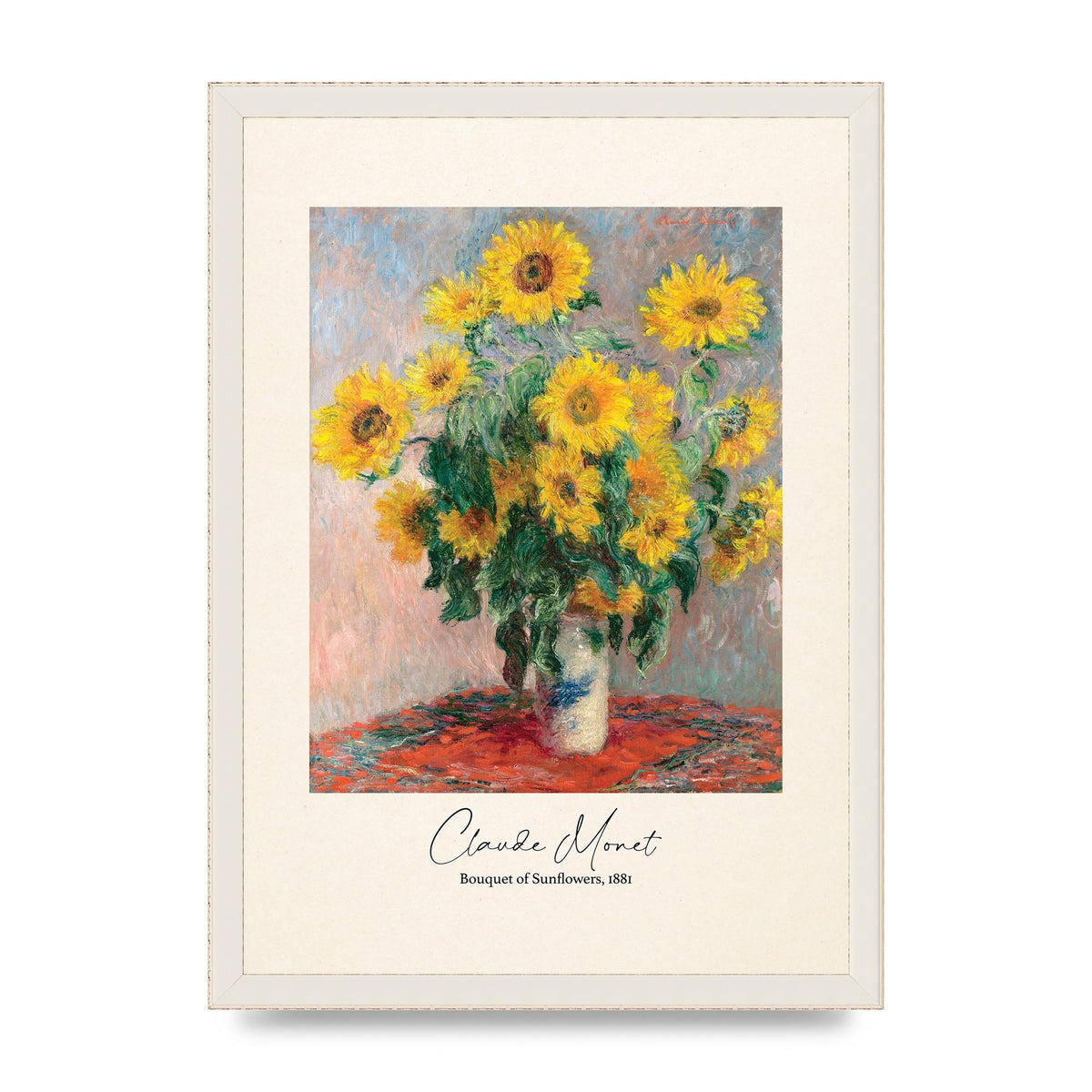 Claude Monet Bouquet Of Sunflowers 1881 Art For The Home - A3 framed