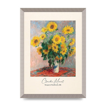 Claude Monet Bouquet Of Sunflowers 1881 Art For The Home - A3 framed