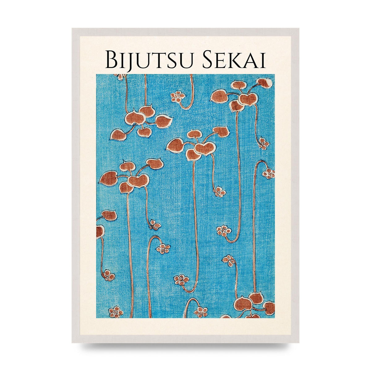 Bijutsu Sekai Vine Illustration Wall Art - A2 framed