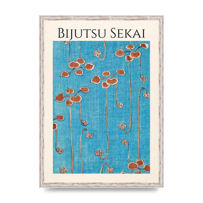 Bijutsu Sekai Vine Illustration Wall Art - A2 framed