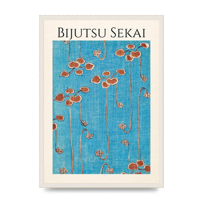 Bijutsu Sekai Vine Illustration Wall Art - A2 framed