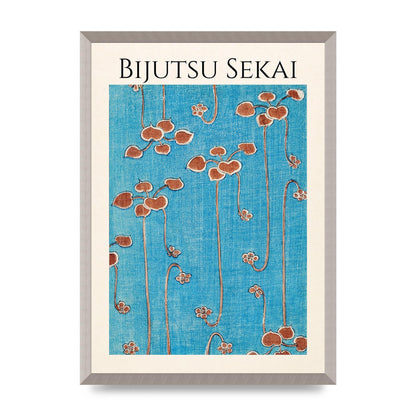 Bijutsu Sekai Vine Illustration Wall Art - A2 framed