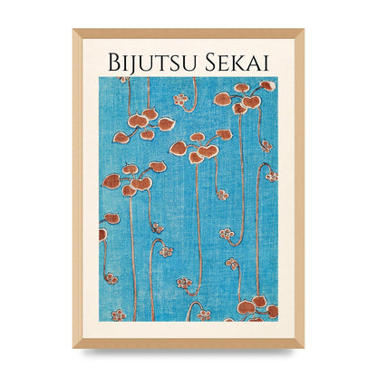 Bijutsu Sekai Vine Illustration Wall Art - A2 framed