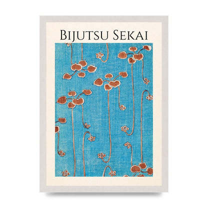 Bijutsu Sekai Vine Illustration Wall Art - A3 framed