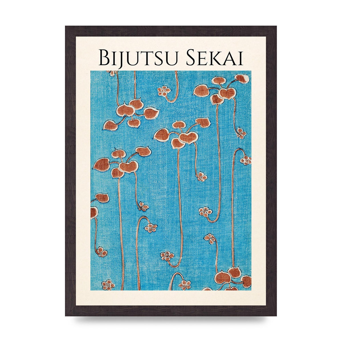 Bijutsu Sekai Vine Illustration Wall Art - A3 framed