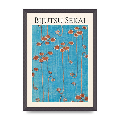 Bijutsu Sekai Vine Illustration Wall Art - A3 framed