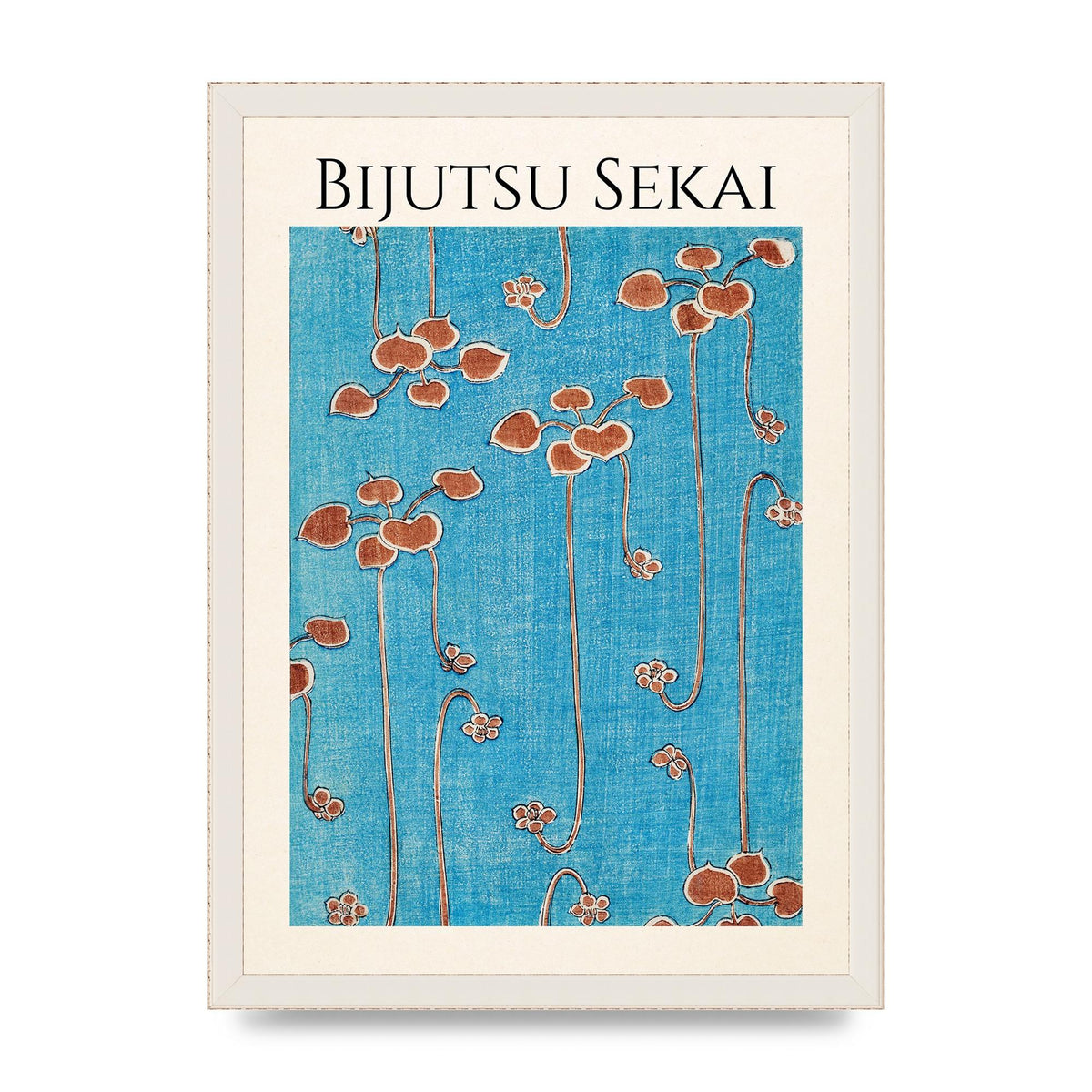 Bijutsu Sekai Vine Illustration Wall Art - A3 framed