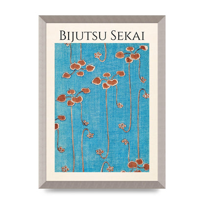 Bijutsu Sekai Vine Illustration Wall Art - A3 framed
