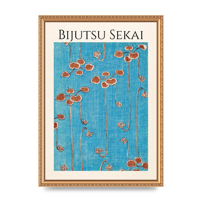 Bijutsu Sekai Vine Illustration Wall Art - A3 framed