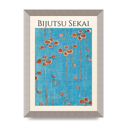 Bijutsu Sekai Vine Illustration Wall Art - A4 framed
