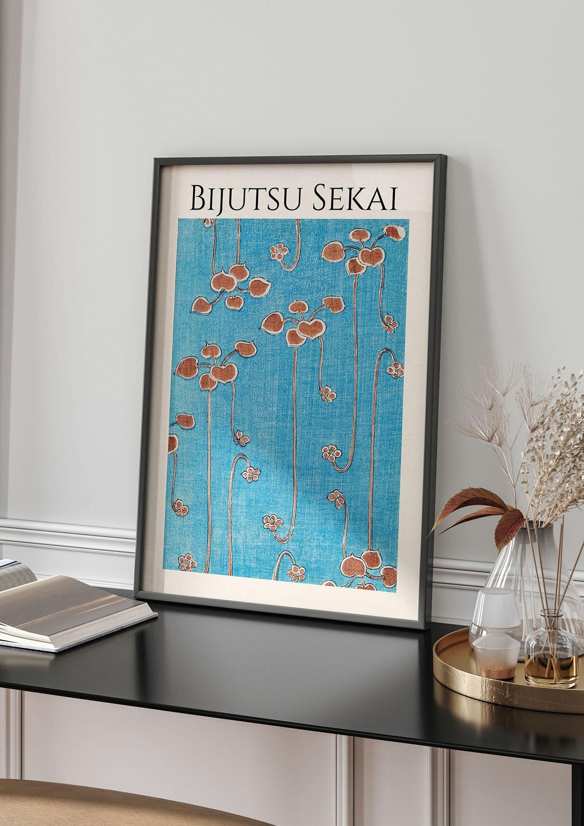 Bijutsu Sekai Vine Illustration Wall Art - living room 4