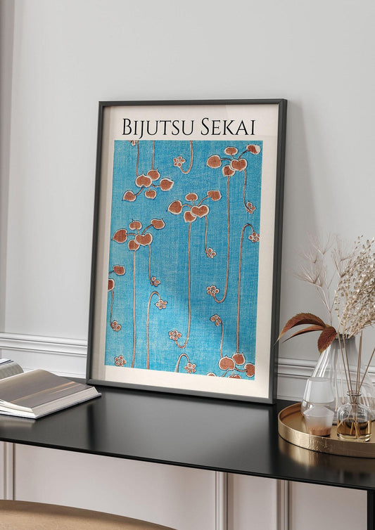 Bijutsu Sekai Vine Illustration Wall Art - living room 4