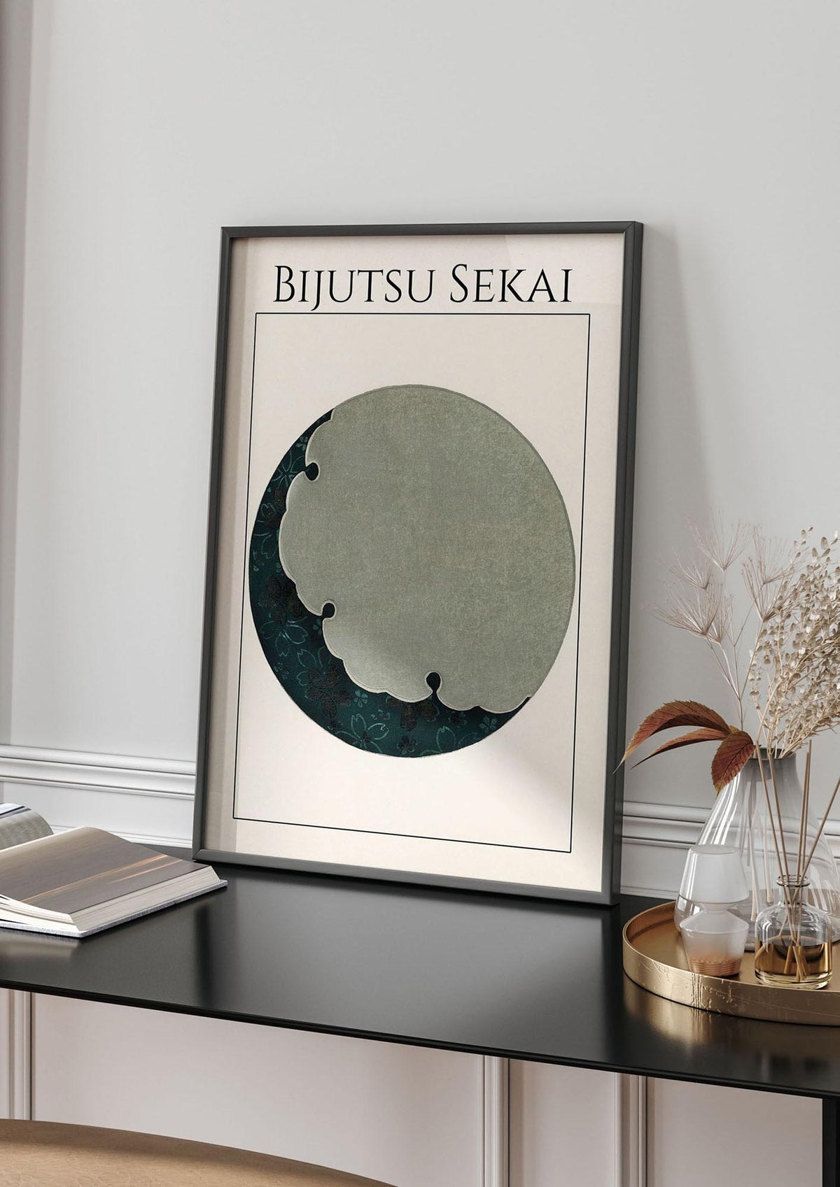 Bijutsu Sekai Moon Illustration Wall Art - living room 4