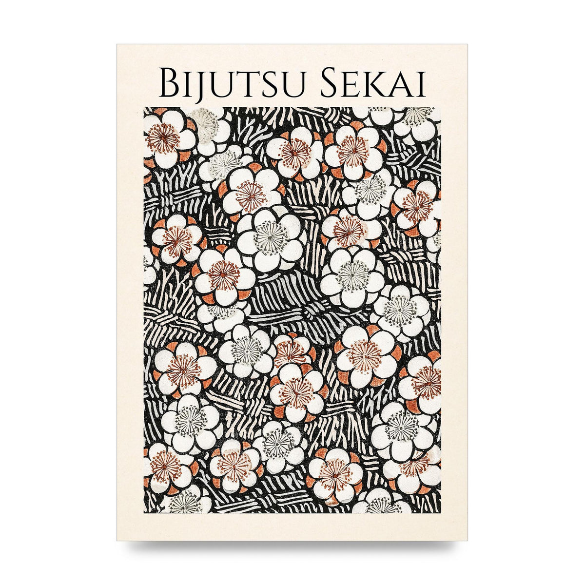 Bijutsu Sekai Floral Pattern 2 Illustration Printed Poster - unframed print
