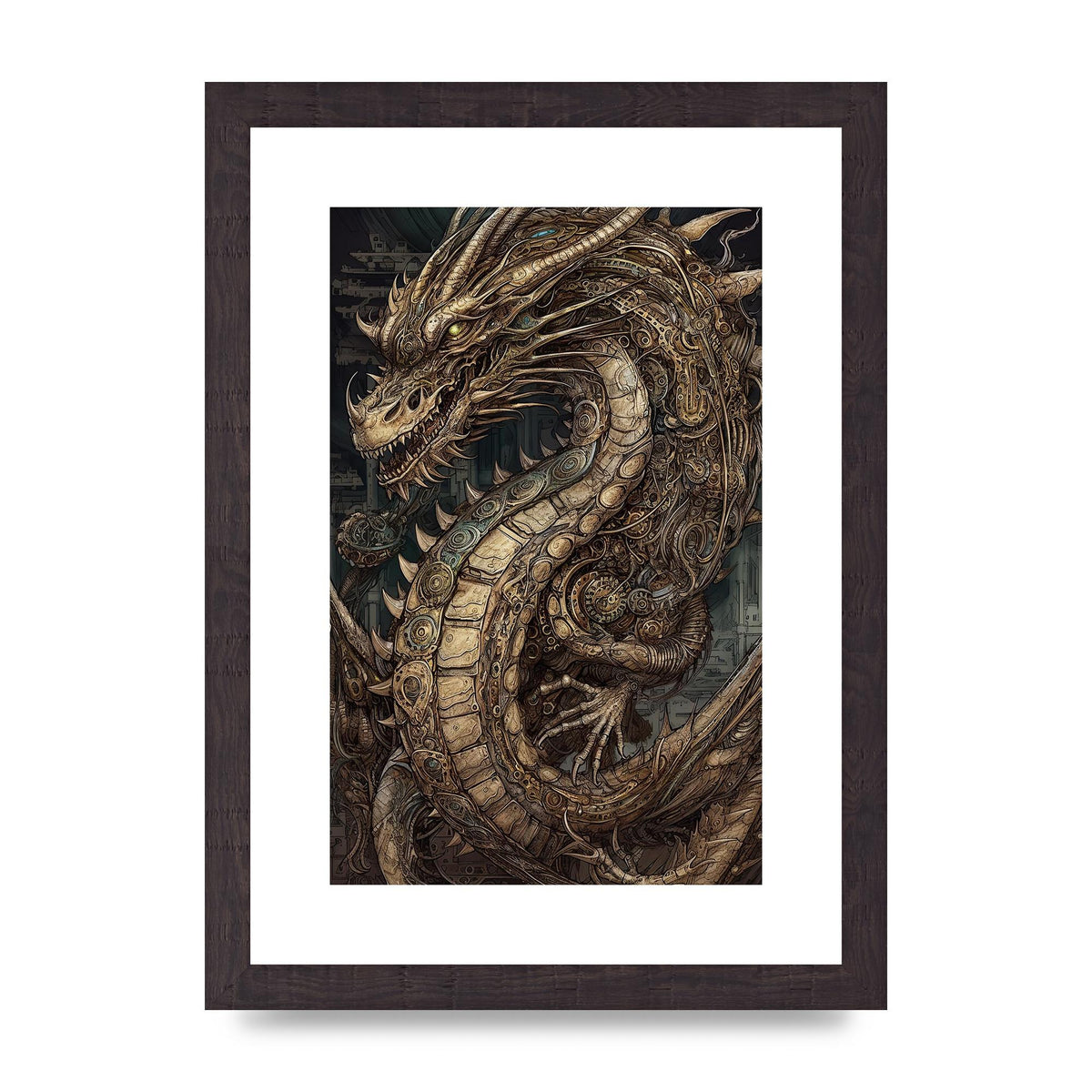 Majestic Japanese Dragon Art: Mythical Creature Illustration