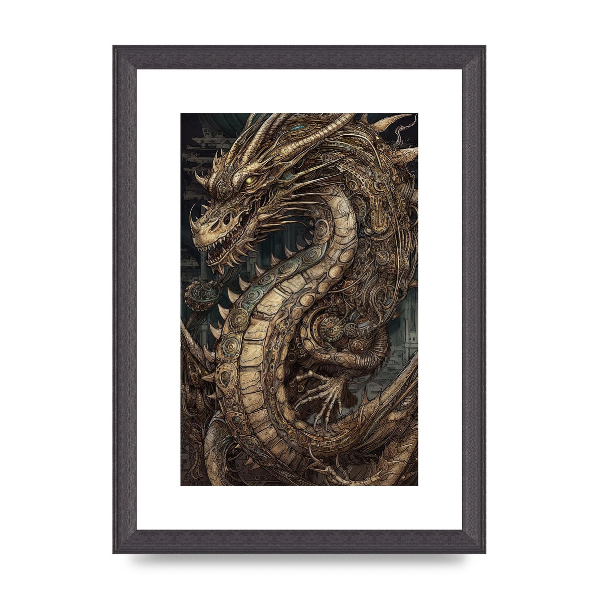 Majestic Japanese Dragon Art: Mythical Creature Illustration