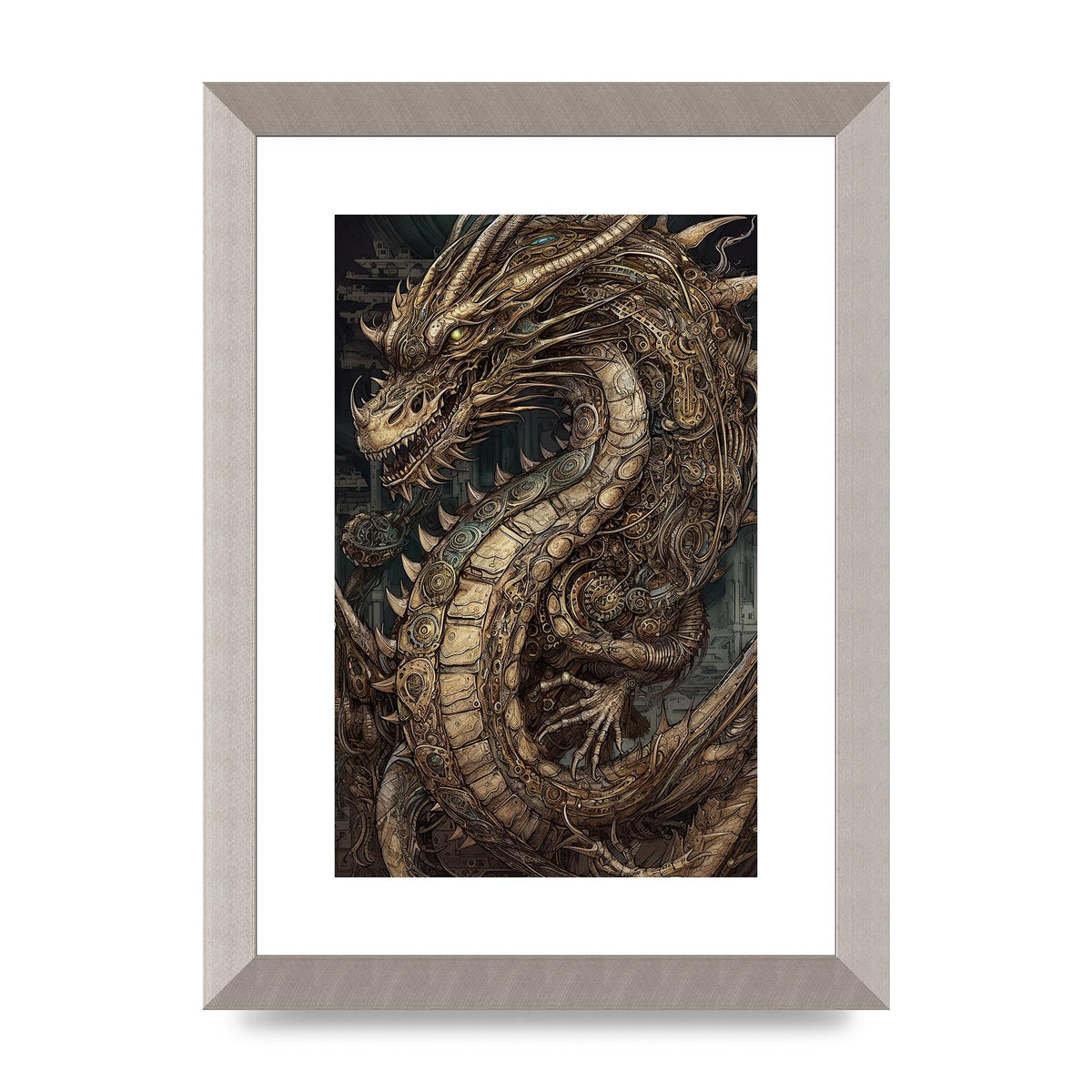 Majestic Japanese Dragon Art: Mythical Creature Illustration